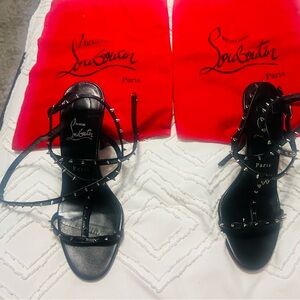 Christian Louboutin Black/Red High Heel Shoes